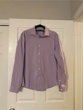 Michael Kors Men's Light Lavender Dress Shirt